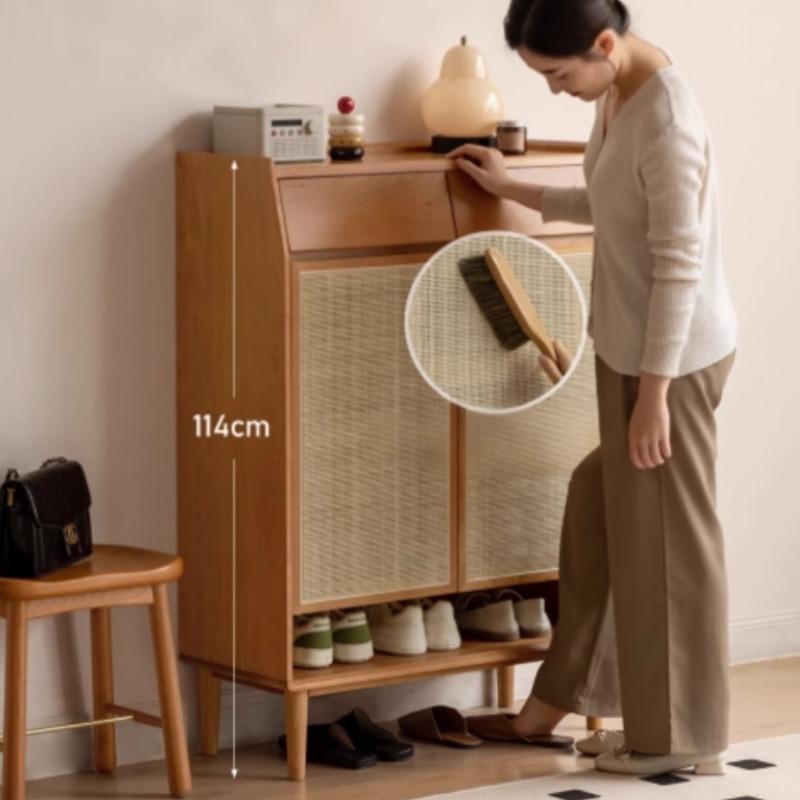 Meuble à chaussures en rotin Hana