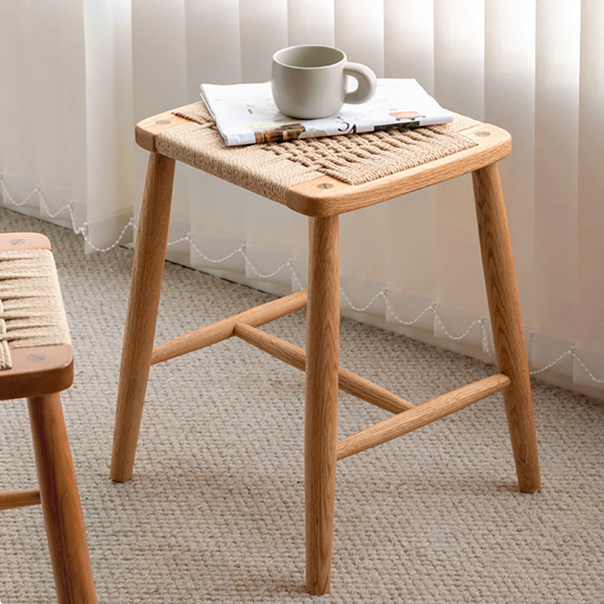 Tabouret tissé Tomi