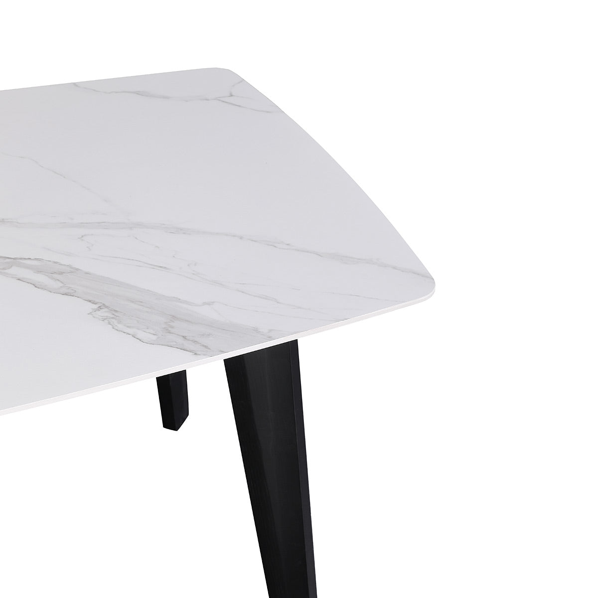 Table à manger en pierre frittée pour patio