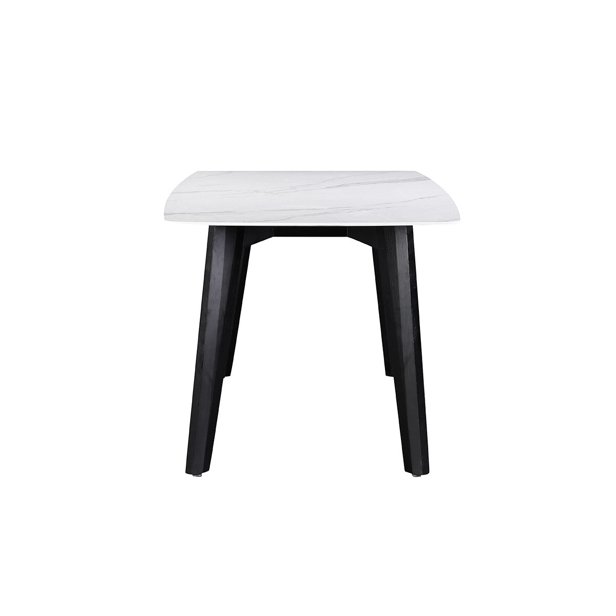 Table à manger en pierre frittée pour patio