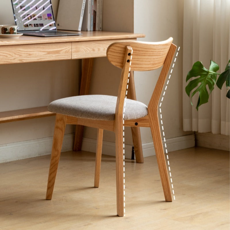 Chaise de salle à manger en chêne massif Blake