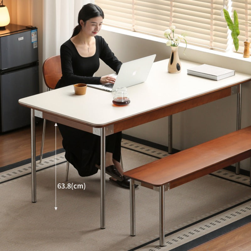 Ensemble de salle à manger Bauhaus en pierre frittée