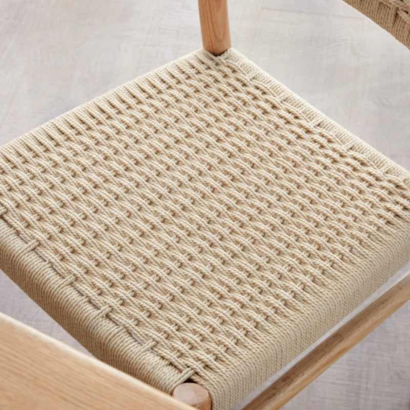 Chaise de salle à manger tissée Selma