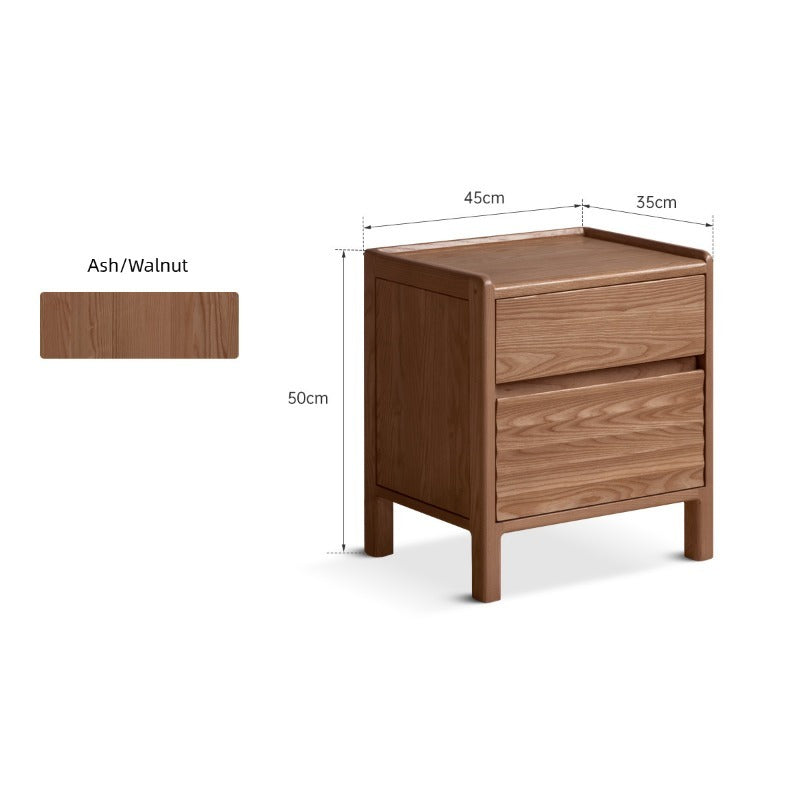 Table de chevet en bois massif Yuki