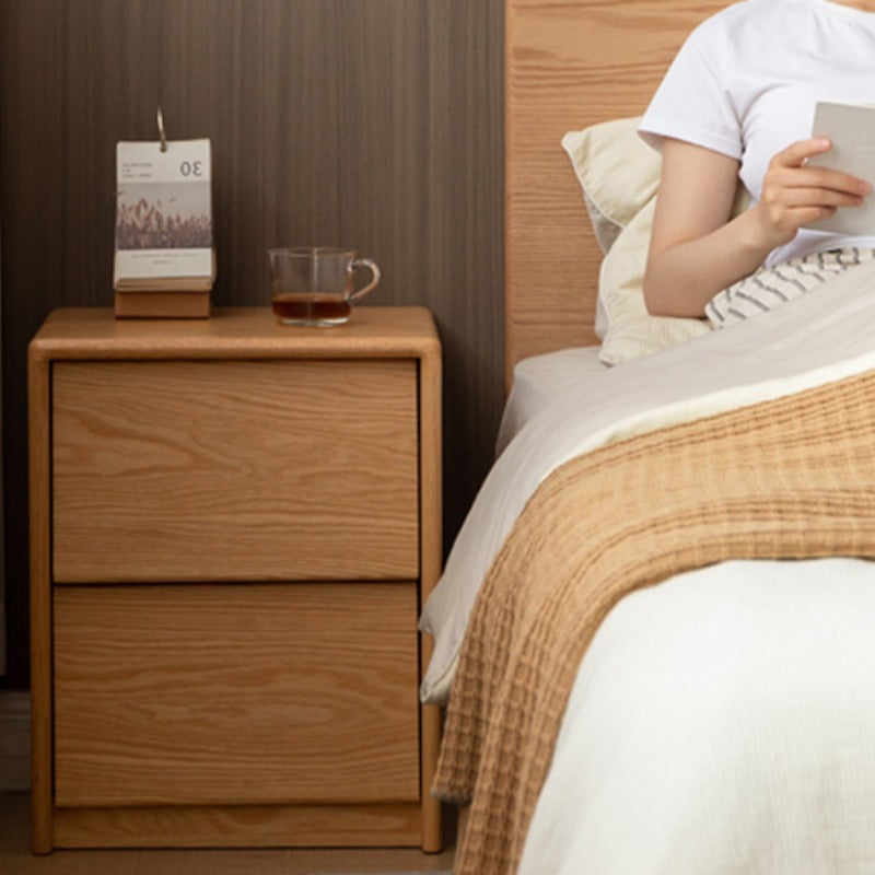 Table de chevet en bois massif Asher