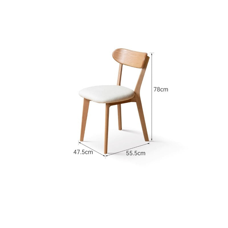 Chaise de salle à manger en chêne massif Blake