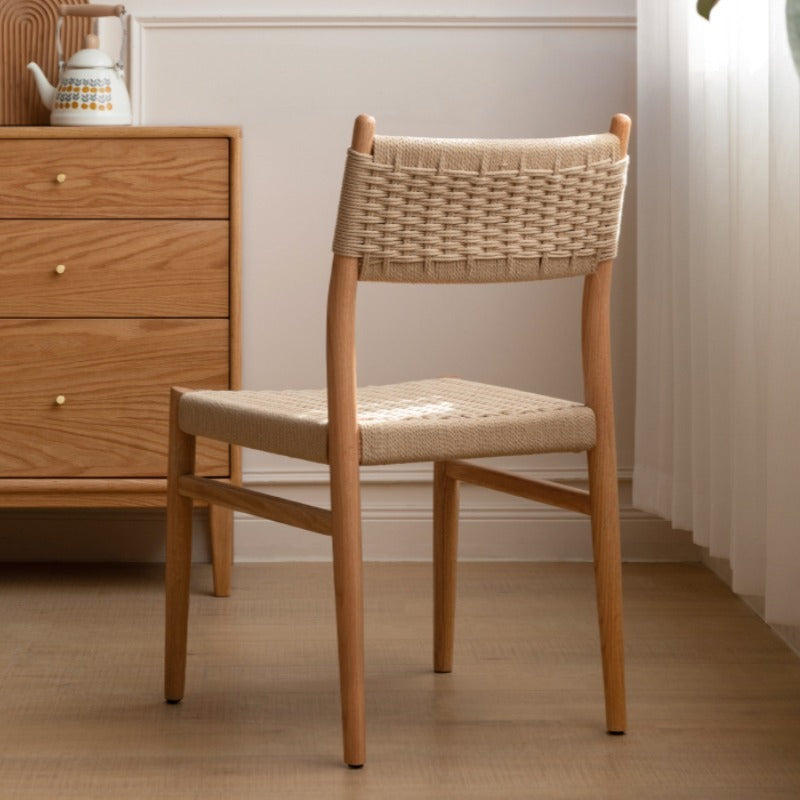 Chaise de salle à manger tissée Selma