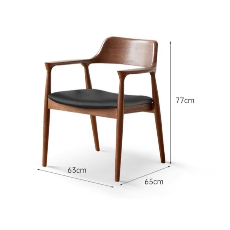 Chaise de salle à manger en bois massif Darcy