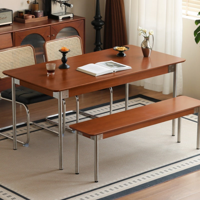 Table à manger en bois massif Bauhaus