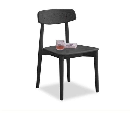 Chaise de salle à manger en bois de chêne massif Daniel