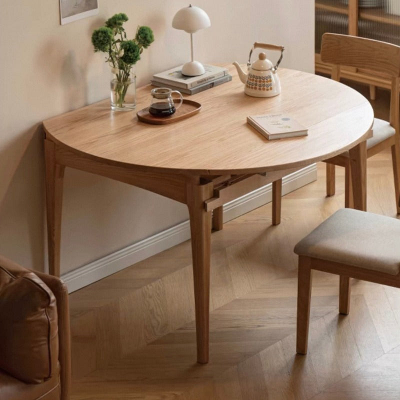 Table à manger ronde extensible Aria