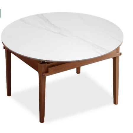 Table à manger ronde extensible Aria