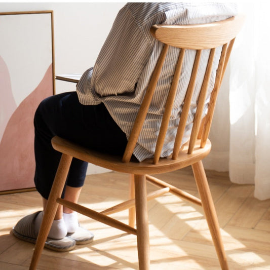Chaise de salle à manger en bois massif Inca