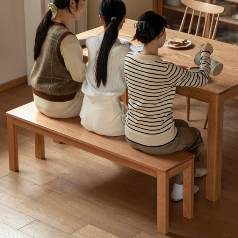 Banc de salle à manger en bois massif Bruce
