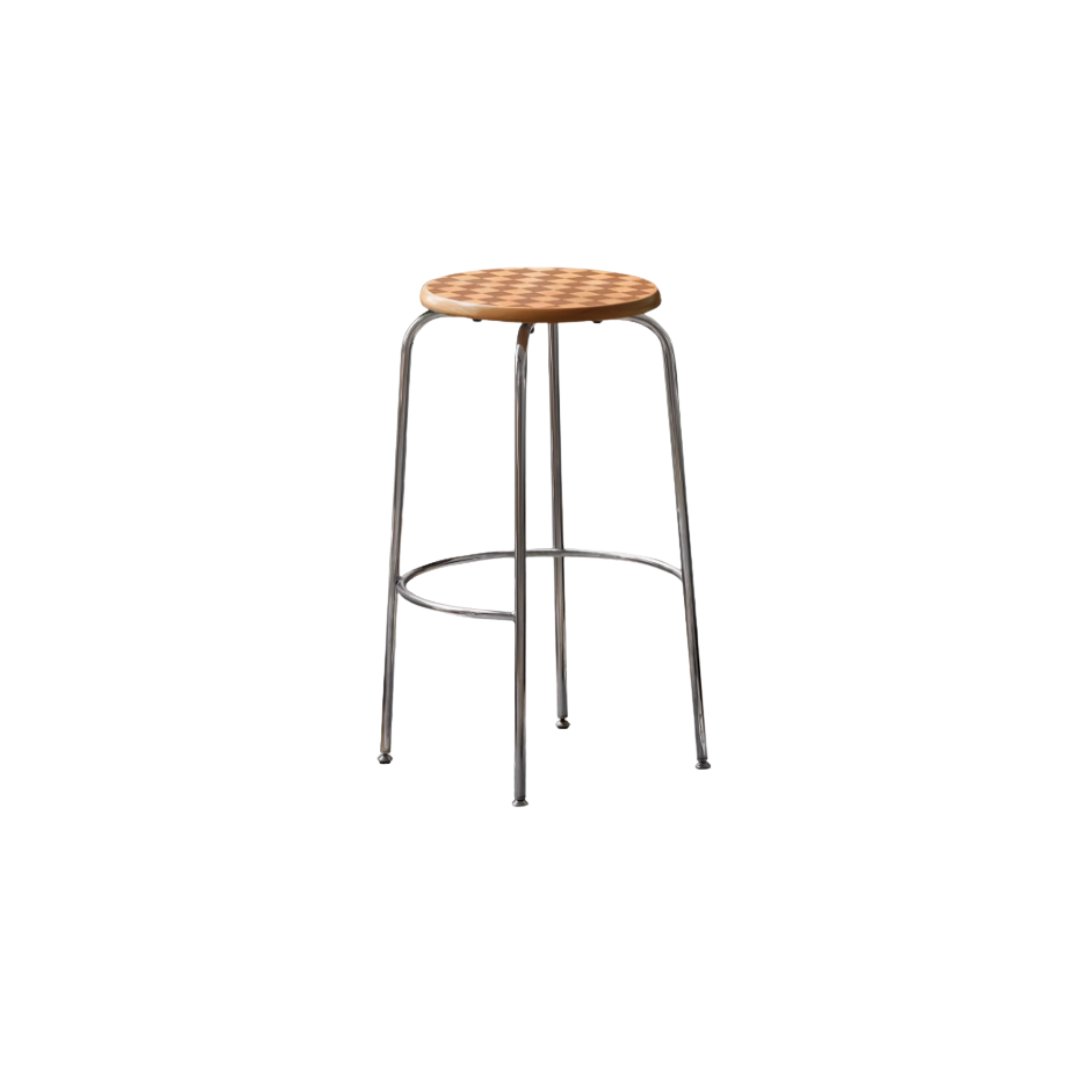 Tabouret de bar à carreaux