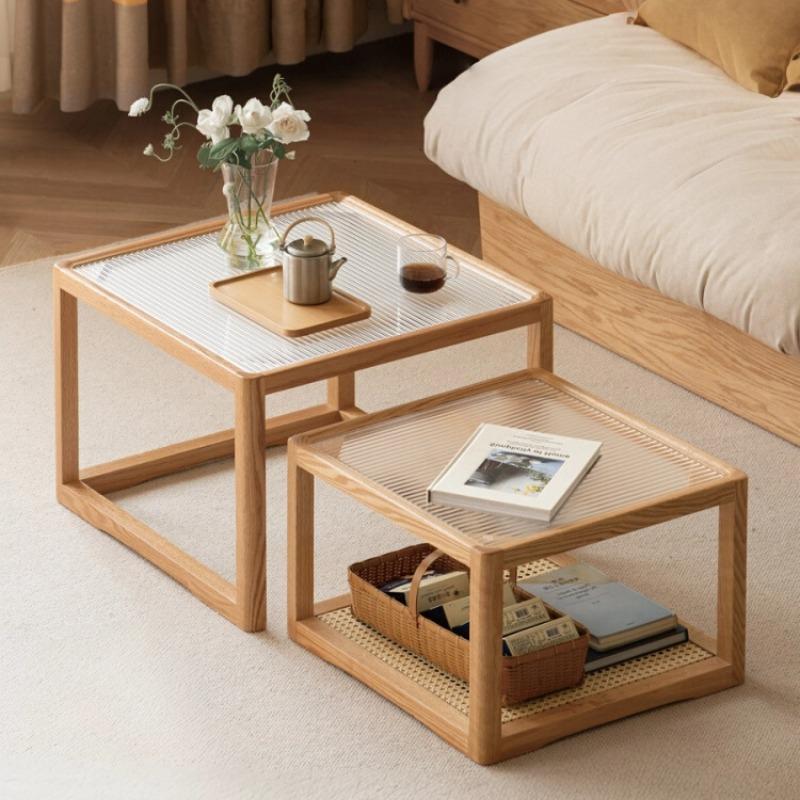 Tables gigognes en rotin Yuri 