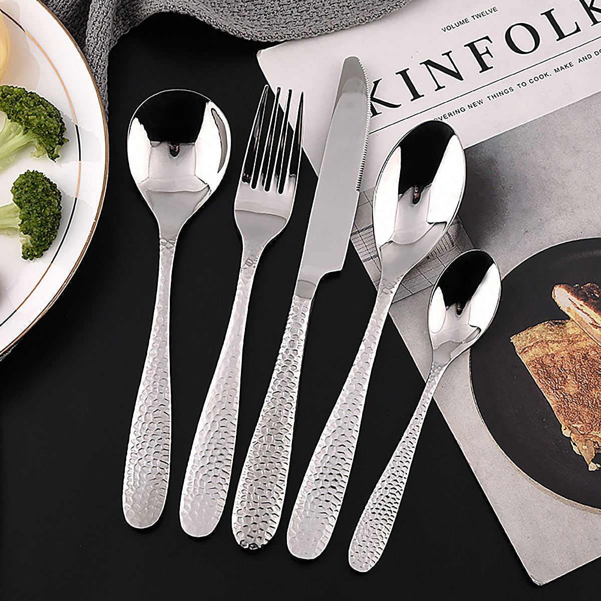 Cuillère à café martelée