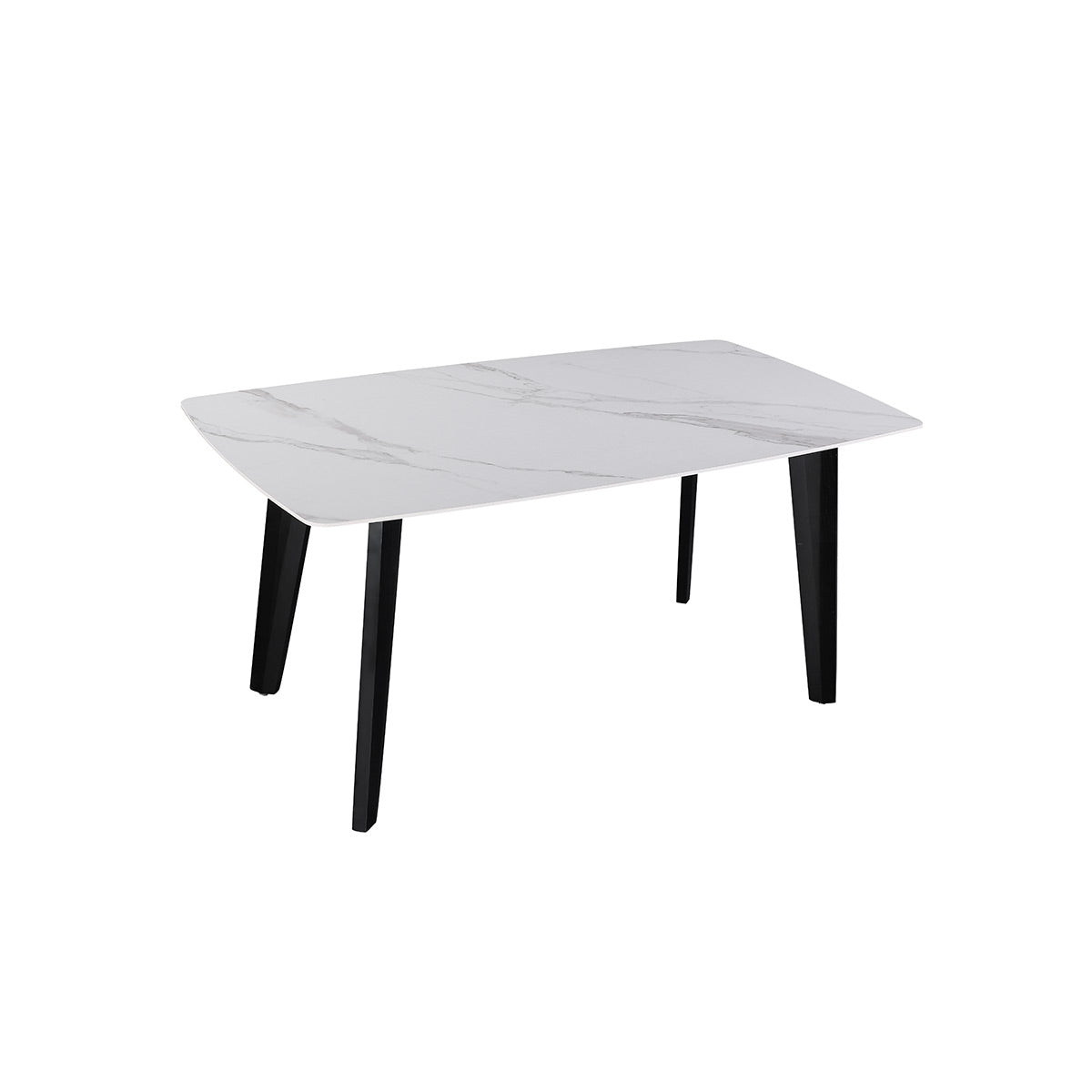 Table à manger en pierre frittée pour patio