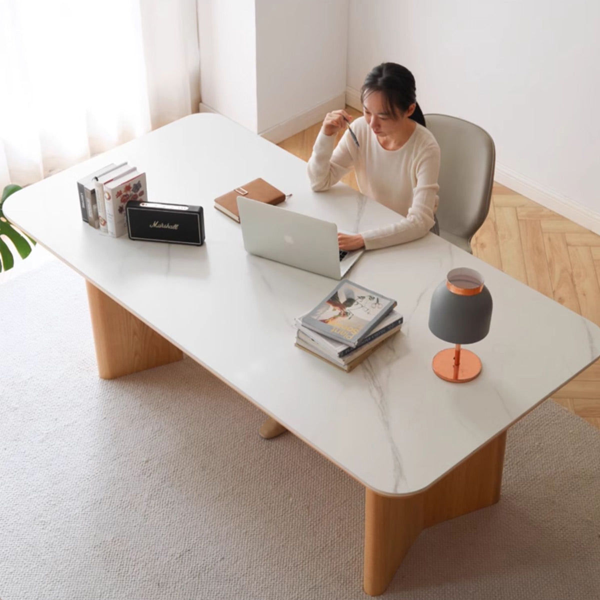 Table à manger en pierre frittée Odelia