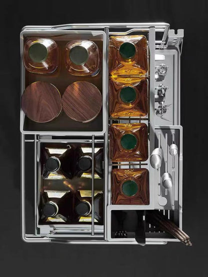 Panier à assaisonnement coulissant