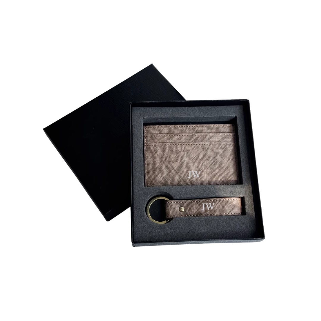 Porte-cartes et porte-clés Saffiano