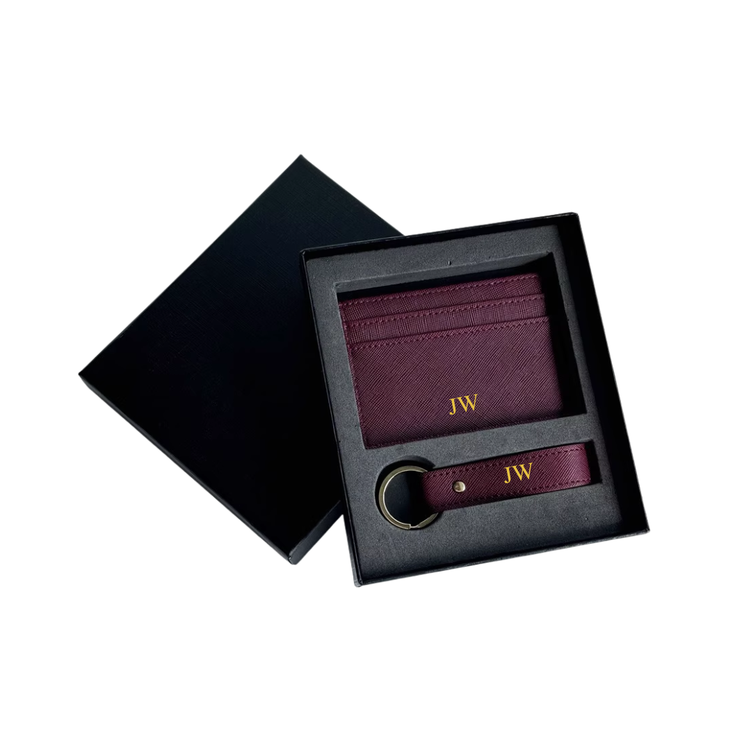 Porte-cartes et porte-clés Saffiano