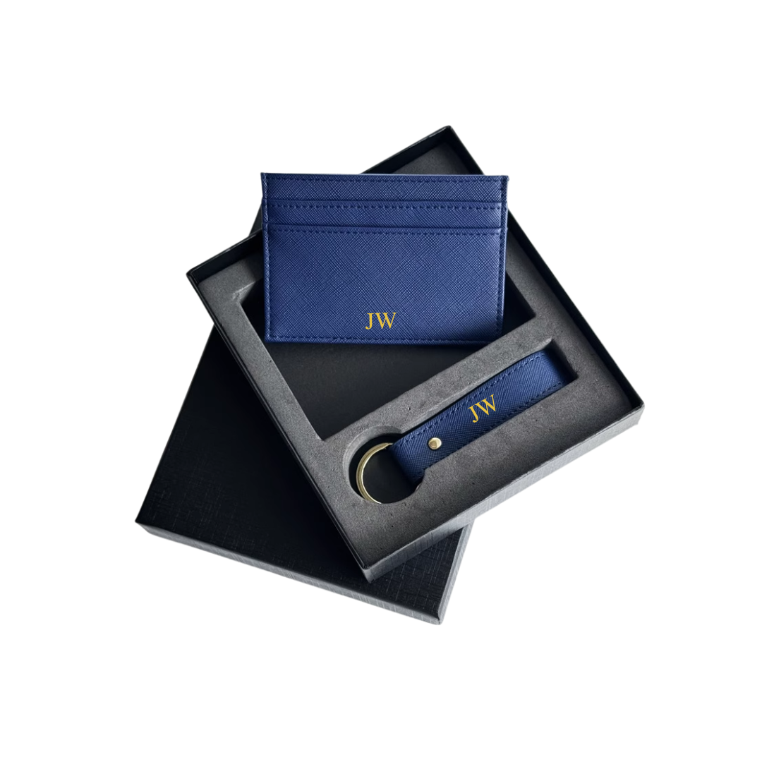 Porte-cartes et porte-clés Saffiano