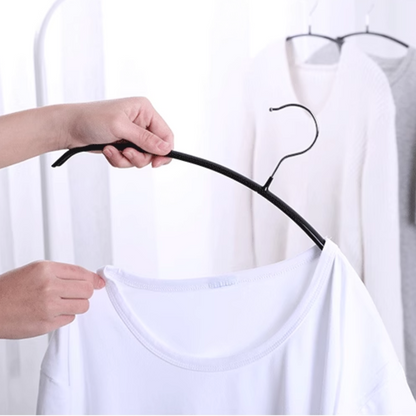 Cintre incurvé antidérapant pour chemises (5 pièces)