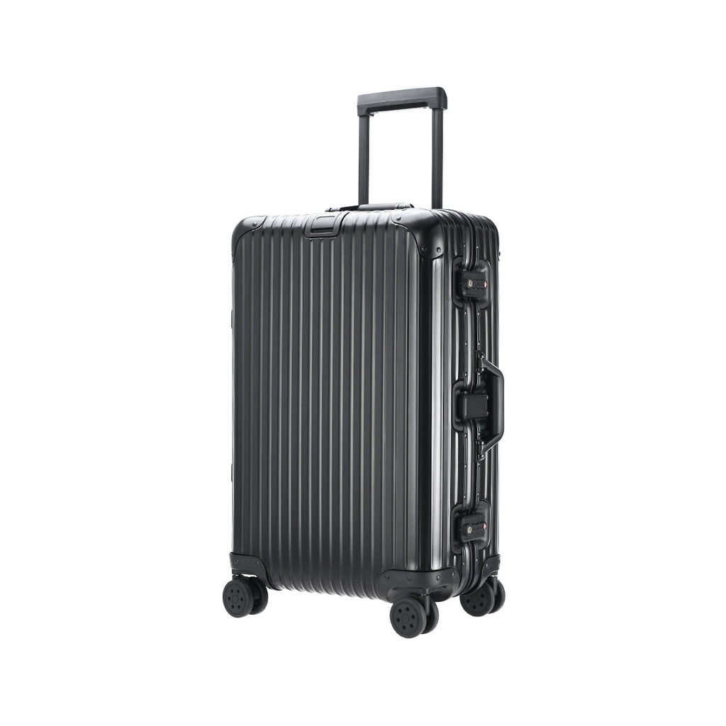 Valise entièrement en aluminium avec compartiment à rabat