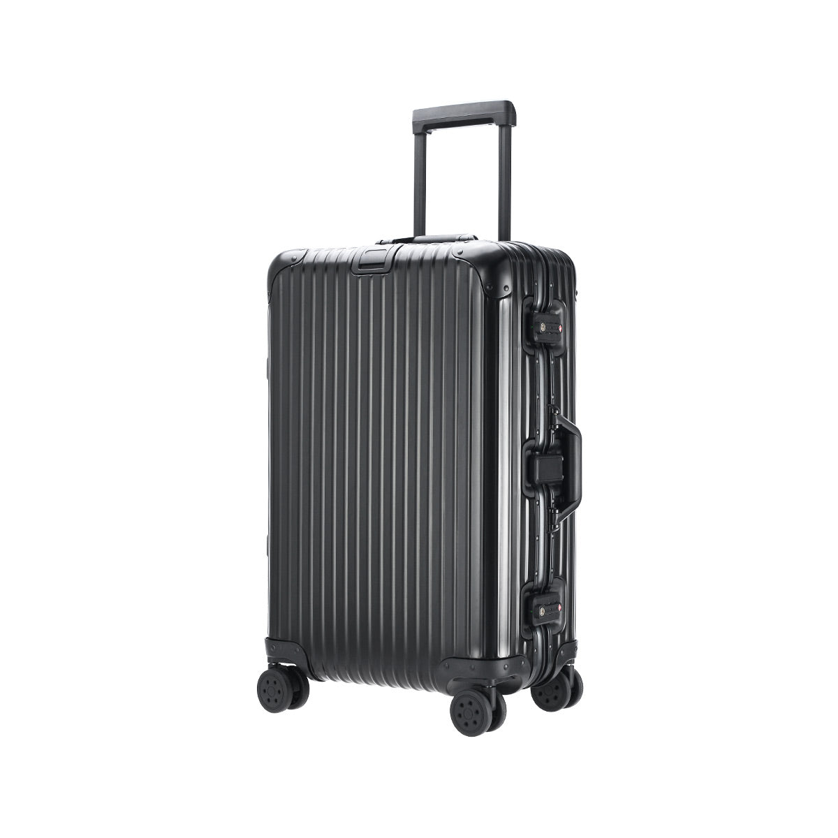 Valise entièrement en aluminium avec compartiment à rabat