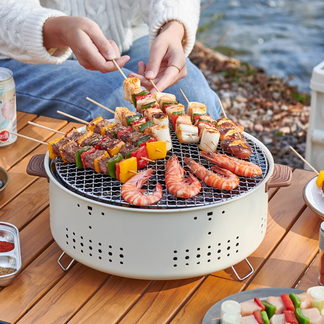 Barbecue au charbon de bois multifonctionnel