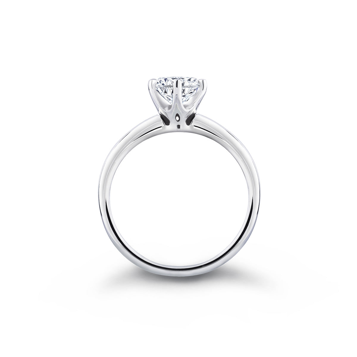 Bague solitaire en diamant (1 carat)