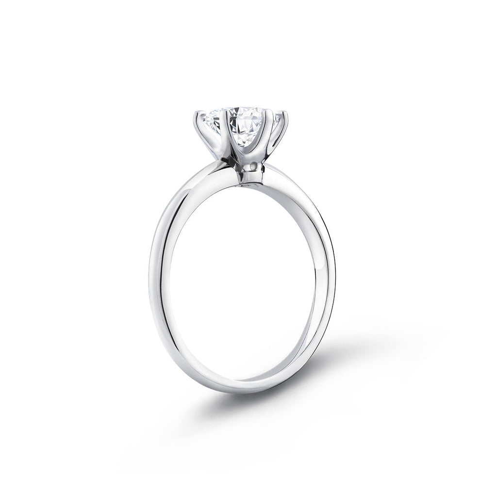Bague solitaire en diamant (1 carat)