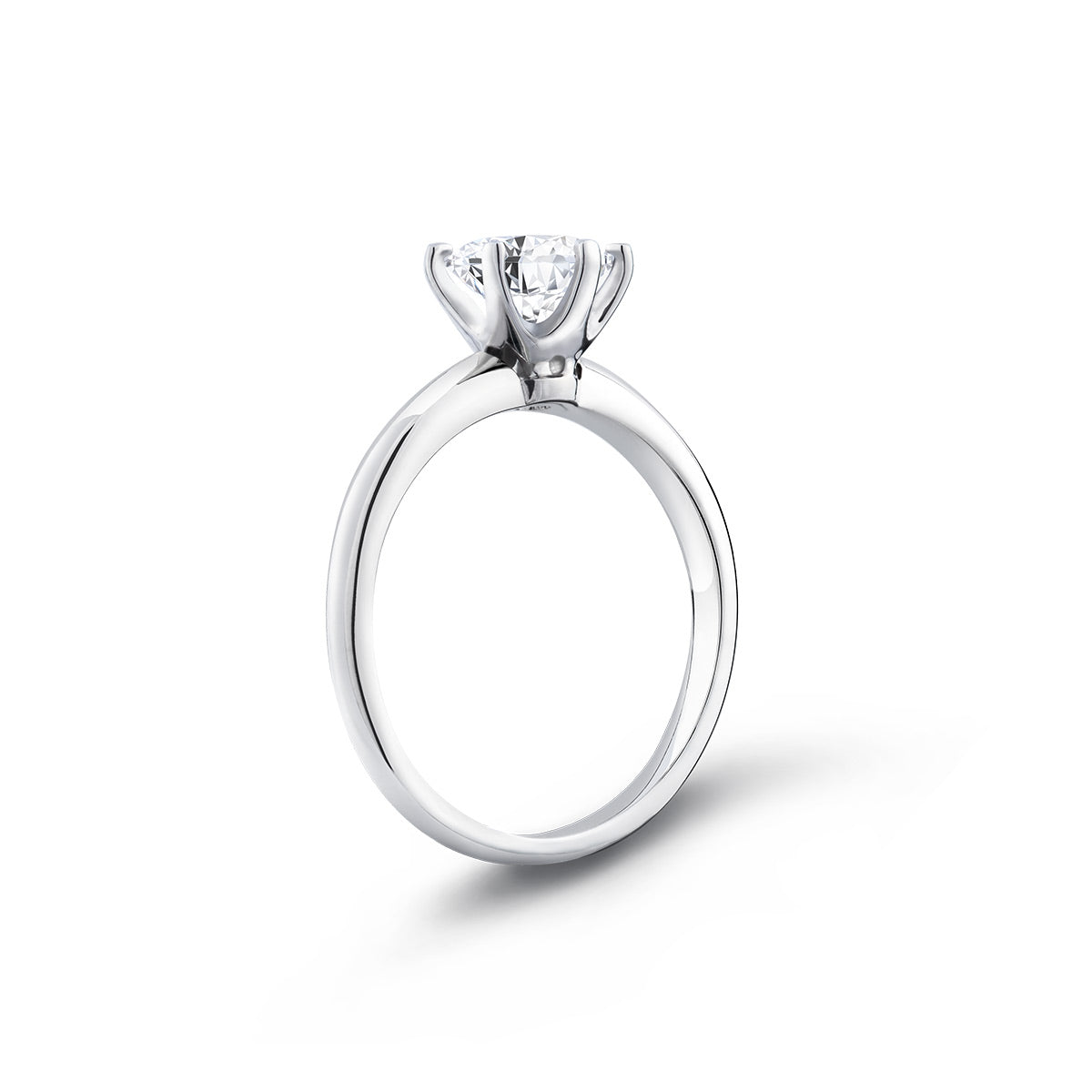 Bague solitaire en diamant (1 carat)