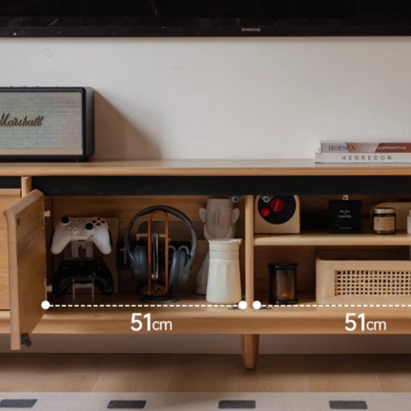 Meuble TV en bois massif Brendan