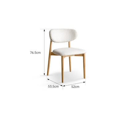 Chaise de salle à manger rembourrée Anna