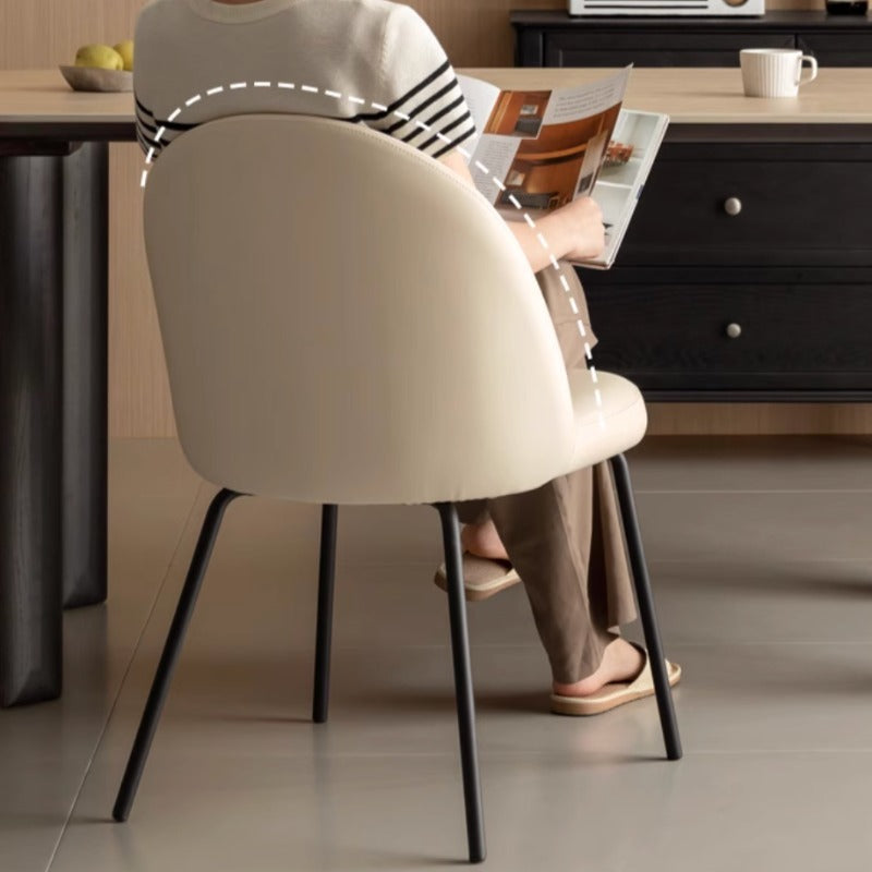 Chaise de salle à manger rembourrée Celeste