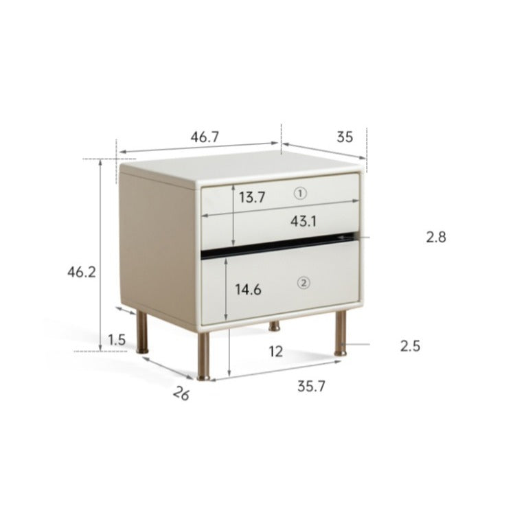 Table de chevet en bois massif Eleanor