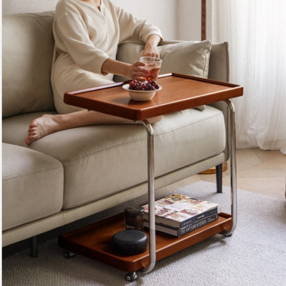 Chariot de bar en bois massif Arlo