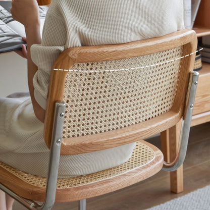 Chaise de salle à manger en rotin Paige