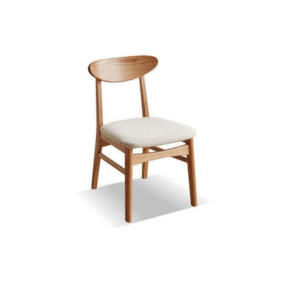 Chaise de salle à manger en chêne massif Nara