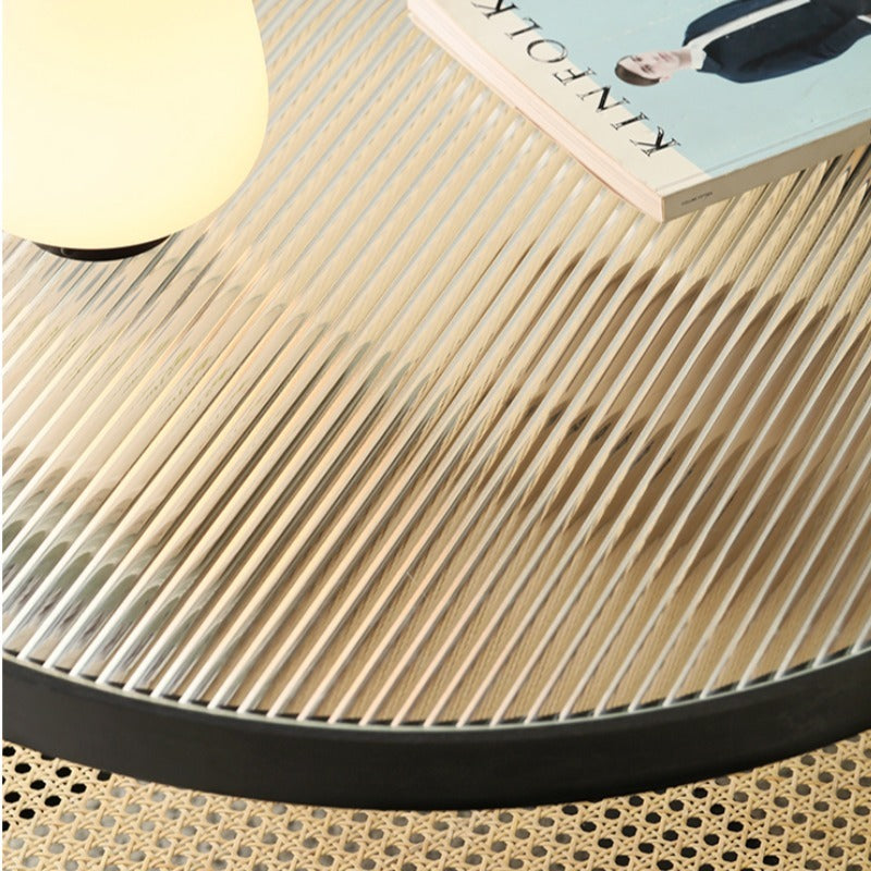 Table basse gigogne en rotin Kuro