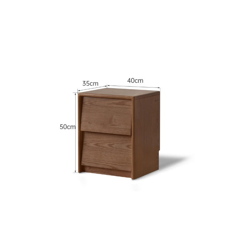 Table de chevet en bois massif Asher