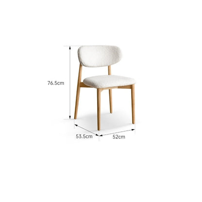 Chaise de salle à manger rembourrée Anna