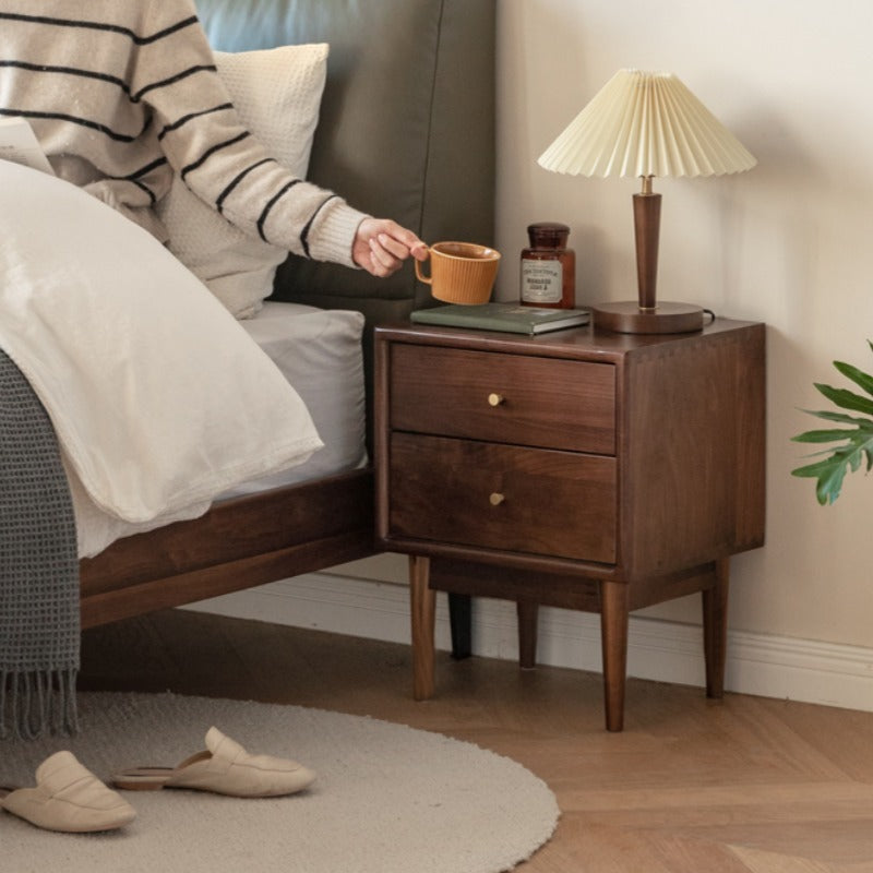 Table de chevet en bois massif Ron