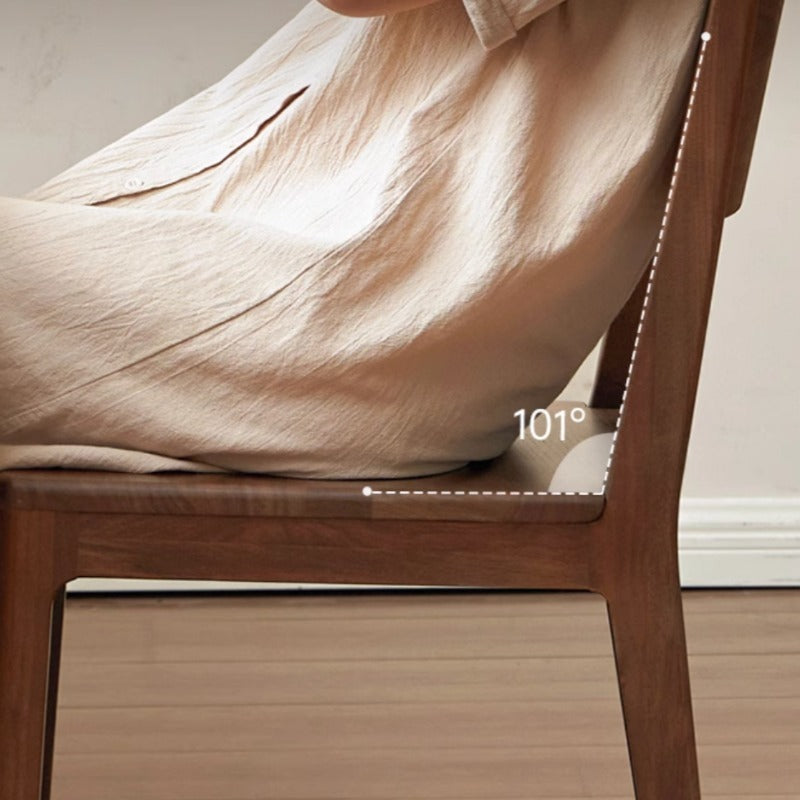 Chaise de salle à manger en bois massif Tate