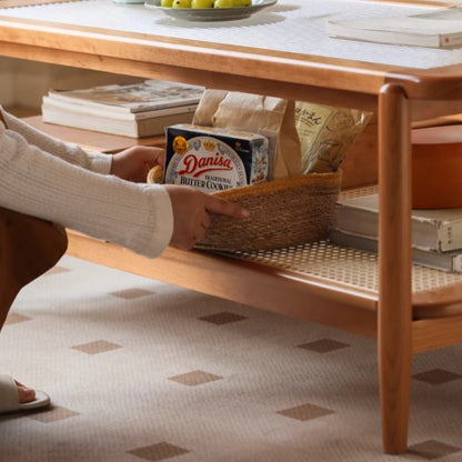 Table basse en rotin Hana