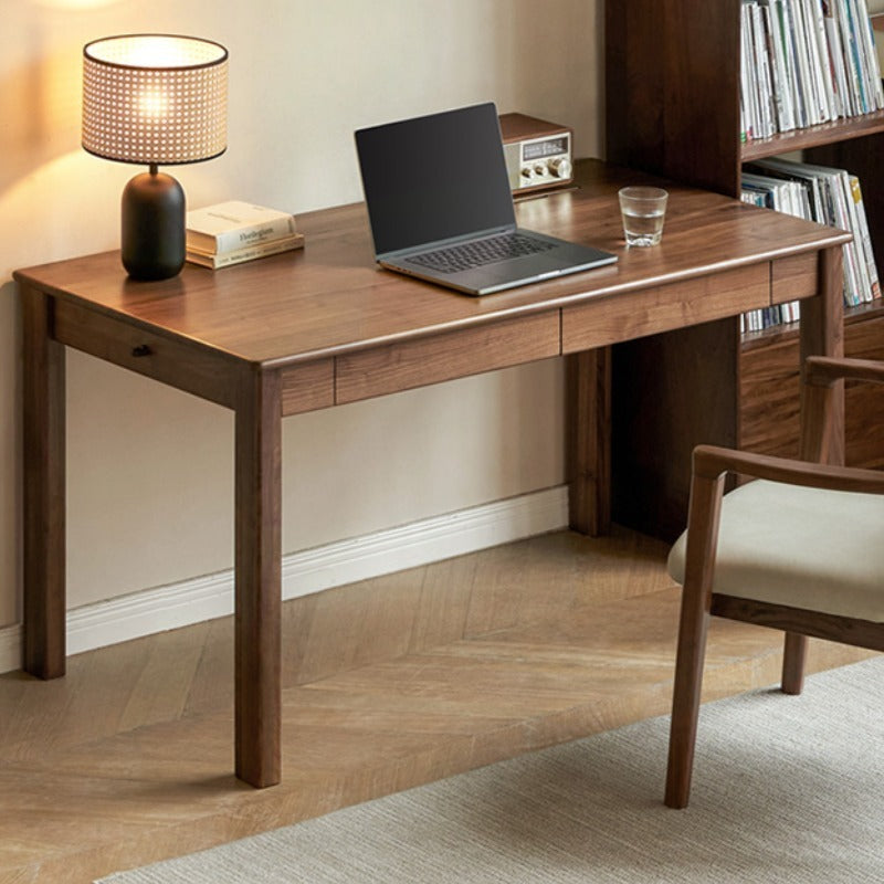 Bureau Kei en bois de noyer massif