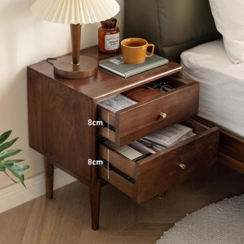 Table de chevet en bois massif Ron