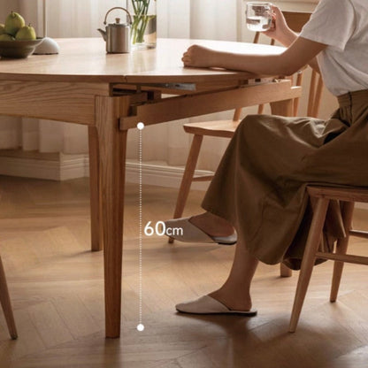 Table à manger ronde extensible Aria